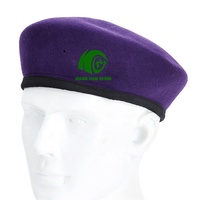 KANGO Factory hace boina francesa verde bordado 100% lana táctica Tam boina sombrero diseño de alta calidad seguridad para hombres