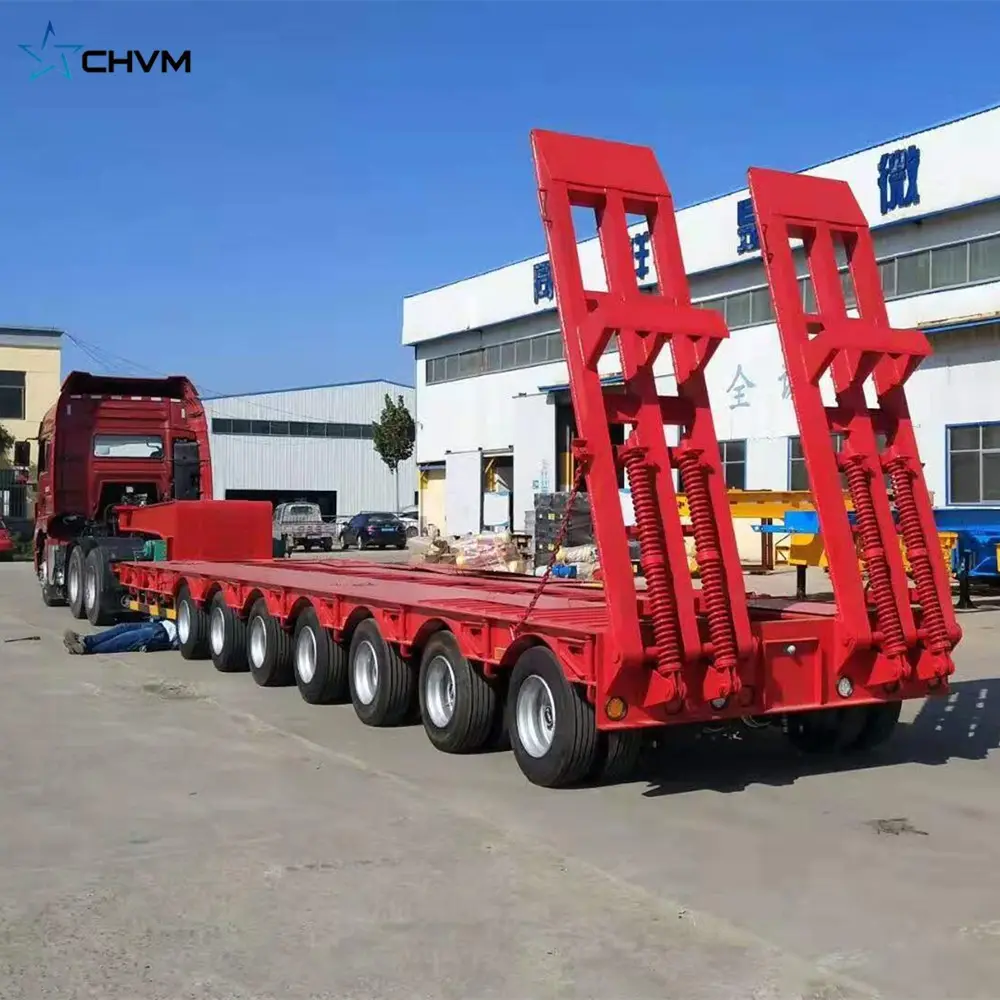 Extendable Low Loader Deck Trailer Hydraulic Wind Blade Transport Low Boy Lowbed Low Loader For Sale