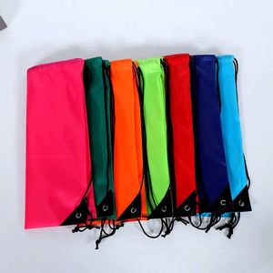 Wholesale 420D Polyester Waterproof Zipper Shoulder Closure Folding <b>Backpack</b> Eco-Friendly <b>Recyclable</b> Customizable Logo Gym Sport - Product Image 3