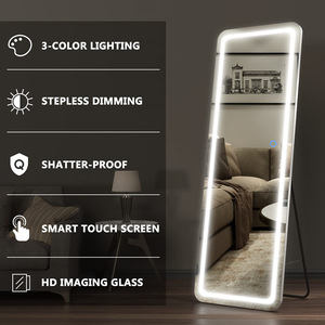 <span class=keywords><strong>Espejo</strong></span> LED <span class=keywords><strong>Rectangular</strong></span> de Cuerpo Entero al por Mayor, <span class=keywords><strong>Espejo</strong></span> de Vanidad Iluminado Independiente y de Pared para Hogar y Hotel - Product Image 4
