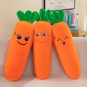 Fabricant de jouets en peluche personnalisé <span class=keywords><strong>super</strong></span> doux détachable carotte peluche poupée lavable Long lit oreiller de couchage - Product Image 2