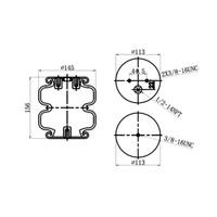 SENHO – kit de Suspension pneumatique à ressort pneumatique de contrôle industriel de haute qualité, ressort pneumatique modifié de Type convolution pour voiture