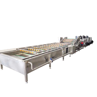 Fabrieks prijs voor 304 roestvrijstalen apparatuur voor het reinigen van wortelgroenten, fruit- en groenten snijmachine met bubbelreiniging