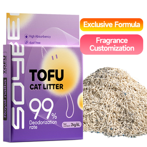 Großhandel Biologisch Abbaubares Deodorant-Streukatzenstreu mit Geringer Staubentwicklung, Schnell Klumpend, 2,0mm Streifenform, Spülbare Tofu-Katzenstreu - Product Image 1