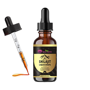 Gouttes liquides de <span class=keywords><strong>Shilajit</strong></span> 30ml, <span class=keywords><strong>Shilajit</strong></span> purifié 1000mg par dose, Source d'énergie et de vitalité, Complément alimentaire bien-être de qualité usine - Product Image 1