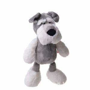 Juguete de peluche de perro <span class=keywords><strong>Schnauzer</strong></span> gris de tamaño <span class=keywords><strong>pequeño</strong></span> realista - Product Image 5