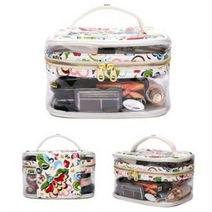 Estuche de Maquillaje de Muestra Gratuita, Maleta de Viaje Portátil Grande, Personalización Profesional con Impresión de Logotipo, Bolsa de Maquillaje Transparente de PVC - Product Image 3