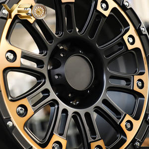 Jantes en alliage forgé <span class=keywords><strong>Wheelman</strong></span> Or et Noir Mat 18 pouces Beadlock Tout-terrain, Nouveauté Direct Usine Chine, Vente Chaude - Product Image 4