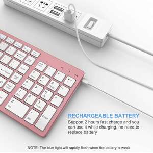 Factory Direct Sale Rechargeable Lithium Battery Universal Wireless Bluetooth 3.0 <b>Keyboard</b> for Phone Computer - Product Image 4