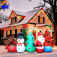 Décoration de Noël gonflable Chenghuang 2026, bonhomme en pain d'épices avec lumière LED, ornement de jardin extérieur pour fête de Noël