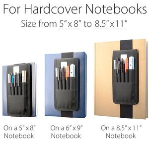 Porte-stylo à bande élastique, étui pour stylo pour carnets à couverture rigide, livres, journaux, pochette pour stylo à sangle élastique détachable - Product Image 4
