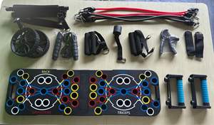 푸시 업 보드 휘트니스 남성과 여성을위한 홈 체육관에서 휴대용 접이식 푸시 업 바 전문 근력 훈련 - Product Image 2