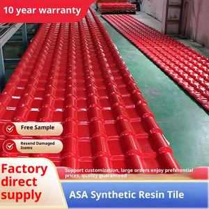 ASA Synthetic Resin Square Einteiliges Villa-Dach Moderne, korrosions verdickte, feuerfeste Fliesen mit 5 Jahren Garantie - Product Image 2