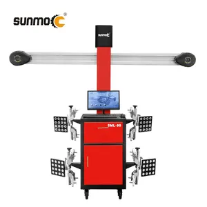 Sunmo Accurate Camber Alignment Machine for Wheelbase Inspect with Luxury Cabinet