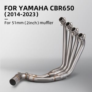 Sistema de Escape de Motocicleta para CBR650R <span class=keywords><strong>CB650F</strong></span> Nuevo, Slip-On Modificado con Tubo de Enlace Frontal para CBR650R <span class=keywords><strong>CB650F</strong></span> - Product Image 2