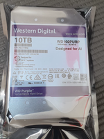 Disco Rigido SATA da 10TB 3.5 Pollici WD102PURP Purple Pro 7200RPM 512MB Cache AllFrame per Registrazione Video AI NVR e Monitoraggio di Sicurezza