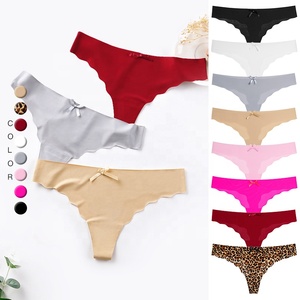 Nuova tendenza senza cuciture mutandine in Nylon Spandex ad alta elasticità taglio Laser ghiaccio seta vita bassa <span class=keywords><strong>perizoma</strong></span> ragazze biancheria intima da donna - Product Image 3