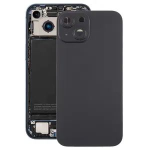 新款高品质IPhone 15 Pro Max玻璃电池后盖，带相机镜头盖