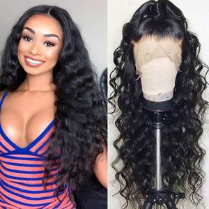 批发价格长发13x4 4x4天然卷发假发黑色女性处女角质层对齐生印度头发高清蕾丝前假发 - Product Image 5