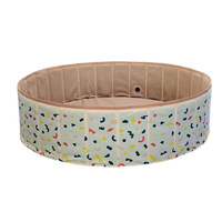 Piscine d'eau en PVC écologique pour animaux de compagnie baignoire pliable Portable universelle chat chien piscine de jeu d'eau avec boule océanique Stock disponible