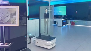 55 Inches Digital Human <strong>Oled</strong> Transparent <strong>Screen</strong> 1920 * 1080 AI Smart Robot - Product Image 2