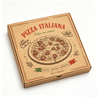 Boîte à pizza longue à tiroir coulissant, emballage alimentaire haut de gamme pour boulangerie gastronomique et plats à emporter, vente en gros