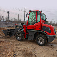 Cina fornitura di fabbrica vendita calda movimento terra piccola pala gommata con vari accessori caricatore frontale 4x4 caricatore di canna da zucchero CE