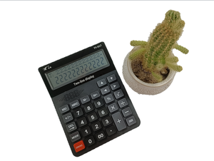 2 dòng hiển thị Máy tính để bàn Máy tính đồng hồ báo thức 12 chữ số hiển thị Máy tính để bàn máy tính với pin - Product Image 4