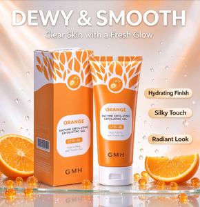 Gel exfoliant pour le visage à l'orange, gel exfoliant transparent, extrait d'orange douce, renouvellement de la peau, 100g - Product Image 2