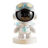 Caméra de surveillance pour bébé IA en gros, caméra de sécurité intelligente pour la maison au design robotique avec vision nocturne 2K et détection des pleurs pour bébé
