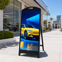 Écran LED extérieur P2.5, étanche IP65, haute luminosité, panneau d'affichage numérique autonome sur pied pour magasin de détail