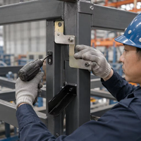 Machine de découpe de tôles de précision, kit de supports d'estampage en acier inoxydable en forme de U pour la fabrication de quincaillerie
