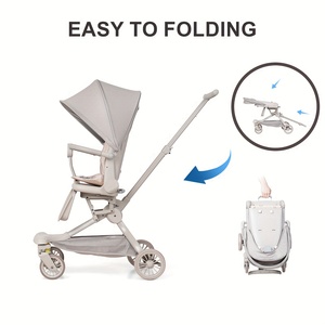 Nuevo <span class=keywords><strong>cochecito</strong></span> de bebé ligero, plegable, con asiento reclinable, para paseo y viajes al aire libre, tipo sombrilla de paisaje alto - Product Image 4