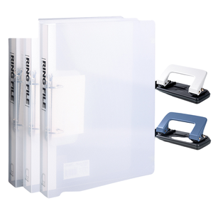 Deli 64508 A4 папка 5 + 2 Дырокол с двумя отверстиями переплет для студентов, для хранения архивных объемов, D-образный артефакт - Product Image 1