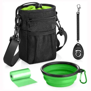 Hot Selling Outdoor Easily Carries Dog Training Pouch Pet Dog Treat Pouch Portable Adjustable Dog Walking Bag
