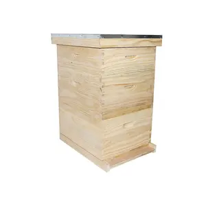 Pas Lebah Sarang untuk Pembiakan Lebah Fir 3 Lapisan Sarang Lebah Kotak Dalam Jumlah Besar Grosir