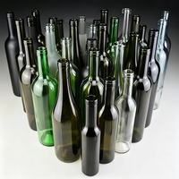 Échantillon gratuit Bouteilles de vin en verre vides de 750 ml avec bouchons Whisky 5cl Bouteille en verre de liqueur de vodka Bouteille de 1000ml Spirit Brandy