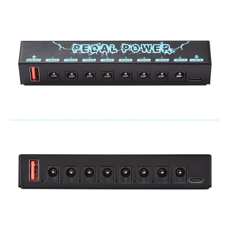 ギターペダルパワーギターエフェクター電源8絶縁DC出力絶縁電源USB IN