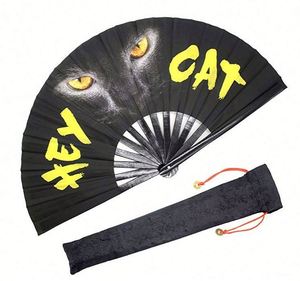 Abanico Plegable de Plástico Grande Personalizado al por Mayor, 33cm, con Logotipo Portátil Pintado, Estilo Musical - Product Image 4