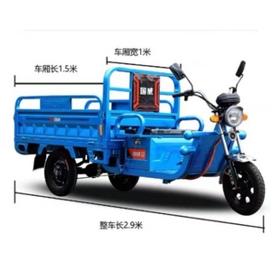 China Hot Sell Electric Motorcycle Popular Motor Tricycle Cargo <b>Box</b> 3 Wheel Etrike - Product Image 2