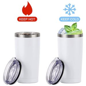 20 oz Insulated Stainless Steel Tumbler Travel <b>Coffee</b> Mug Double Walled Leak-Proof Vacuum Cup with Lid and Straw - Product Image 5