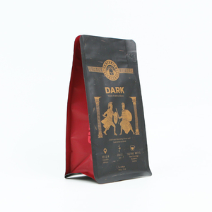 Wholesale Custom Printed Food Grade Coffee Packaging Bag Zip <strong>Pouch</strong> with Valve Square Bottom-for Chewing Gum Sushi <strong>Milk</strong> - Product Image 3