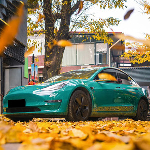 Film adhésif pour voiture, série cristal vert brillant multi-couleurs, anti-rayures, 1,52*18M, pour envelopper entièrement la carrosserie - Product Image 4