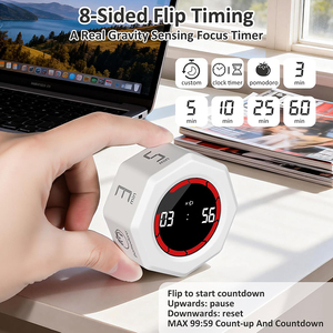 Reloj con temporizador recargable, temporizador <span class=keywords><strong>Pomodoro</strong></span>, gestión del tiempo, temporizador de estudio para autodisciplina infantil, temporizador para cocina y fitness - Product Image 5