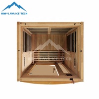 Cabine de sauna infrarouge lointain de luxe pour 1 personne, extérieur/intérieur - Faible EMF, bois de pruche, chromothérapie, 120V Plug-and-Play pour usage domestique