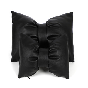 Ensemble d'oreillers de voiture roses avec nœud, en coton PP doux, coussin universel pour siège de voiture, pour la décoration intérieure de l'auto, utilisable en toutes saisons - Product Image 5