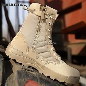 Bottes tactiques de désert de Combat de sécurité de logo sur mesure en gros d'usine