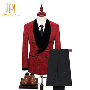 Trajes de escenario brillantes <span class=keywords><strong>para</strong></span> hombre, chaquetas de traje ajustadas de gran tamaño, conjuntos de vestidos de boda y <span class=keywords><strong>disfraces</strong></span> de actuación - Product Image 2