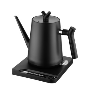 Wholesale Ceramic Electric Gooseneck <b>Kettle</b> with Metal Handle High Temperature Resistance 1L/1.5L Capacity Classic Design Lid - Product Image 1