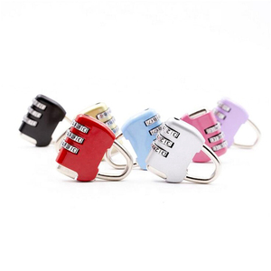 Mini <span class=keywords><strong>candado</strong></span> <span class=keywords><strong>de</strong></span> viaje Equipaje <span class=keywords><strong>de</strong></span> seguridad 3 <span class=keywords><strong>Candado</strong></span> <span class=keywords><strong>de</strong></span> equipaje digital Código 3 <span class=keywords><strong>Candado</strong></span> <span class=keywords><strong>de</strong></span> aleación <span class=keywords><strong>de</strong></span> zinc - Product Image 2